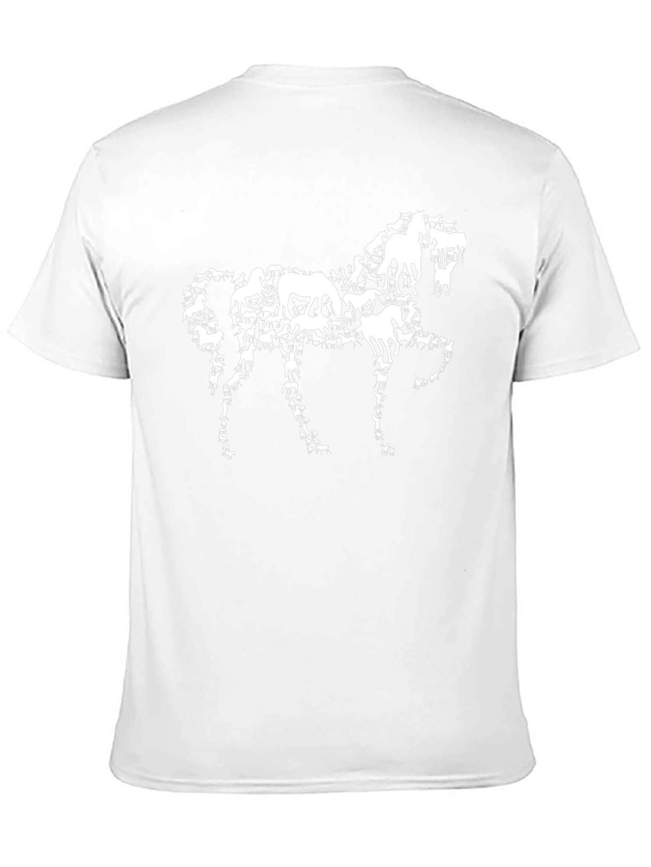 Horse Silhouette Black T-Shirt