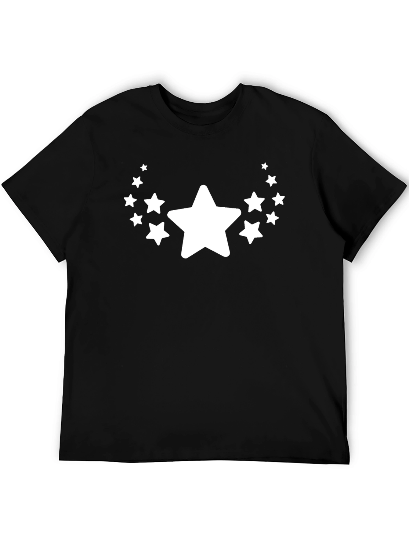 Starry Night Tee - Black Crew Neck T-Shirt