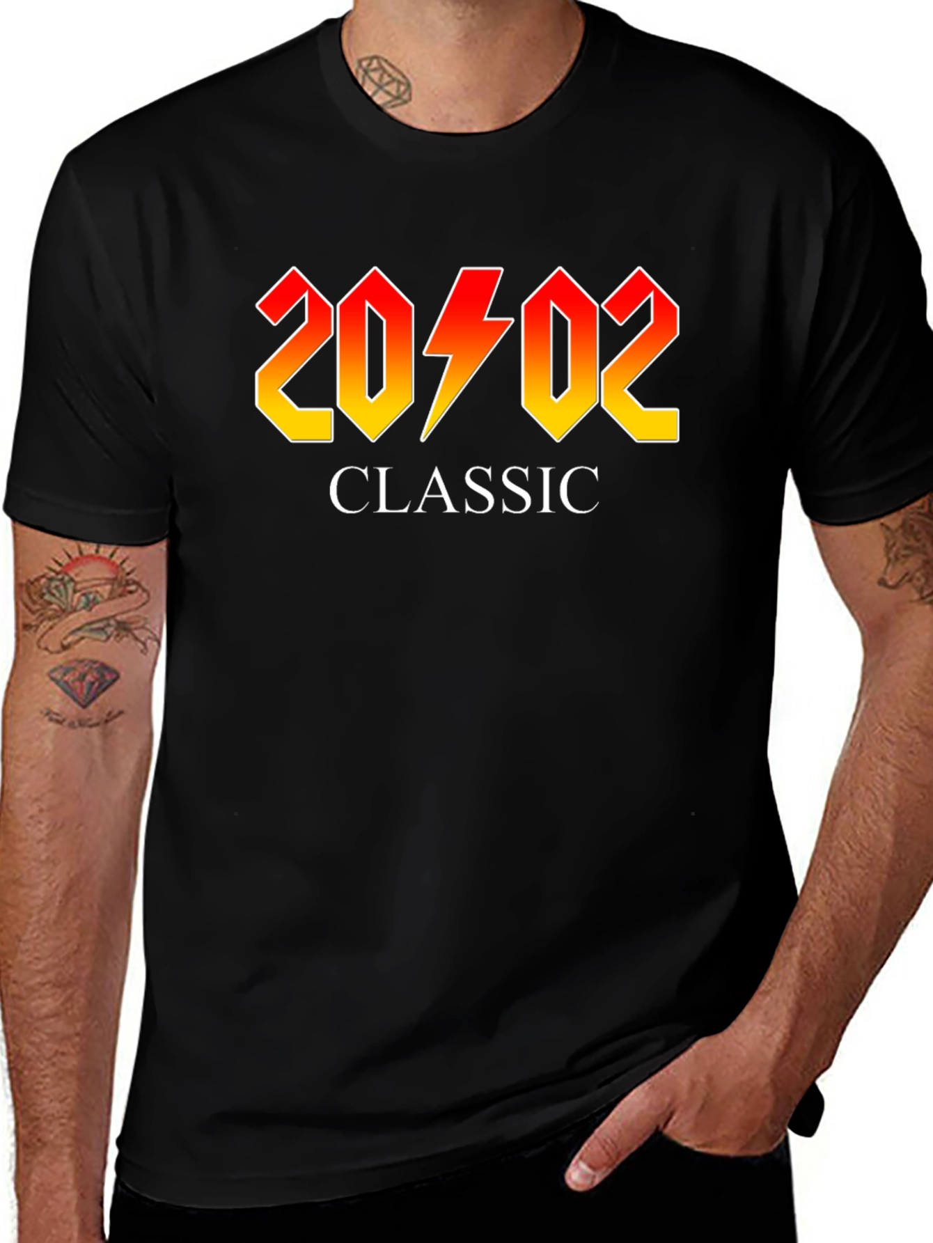 20⚡️02 Classic Black T-Shirt