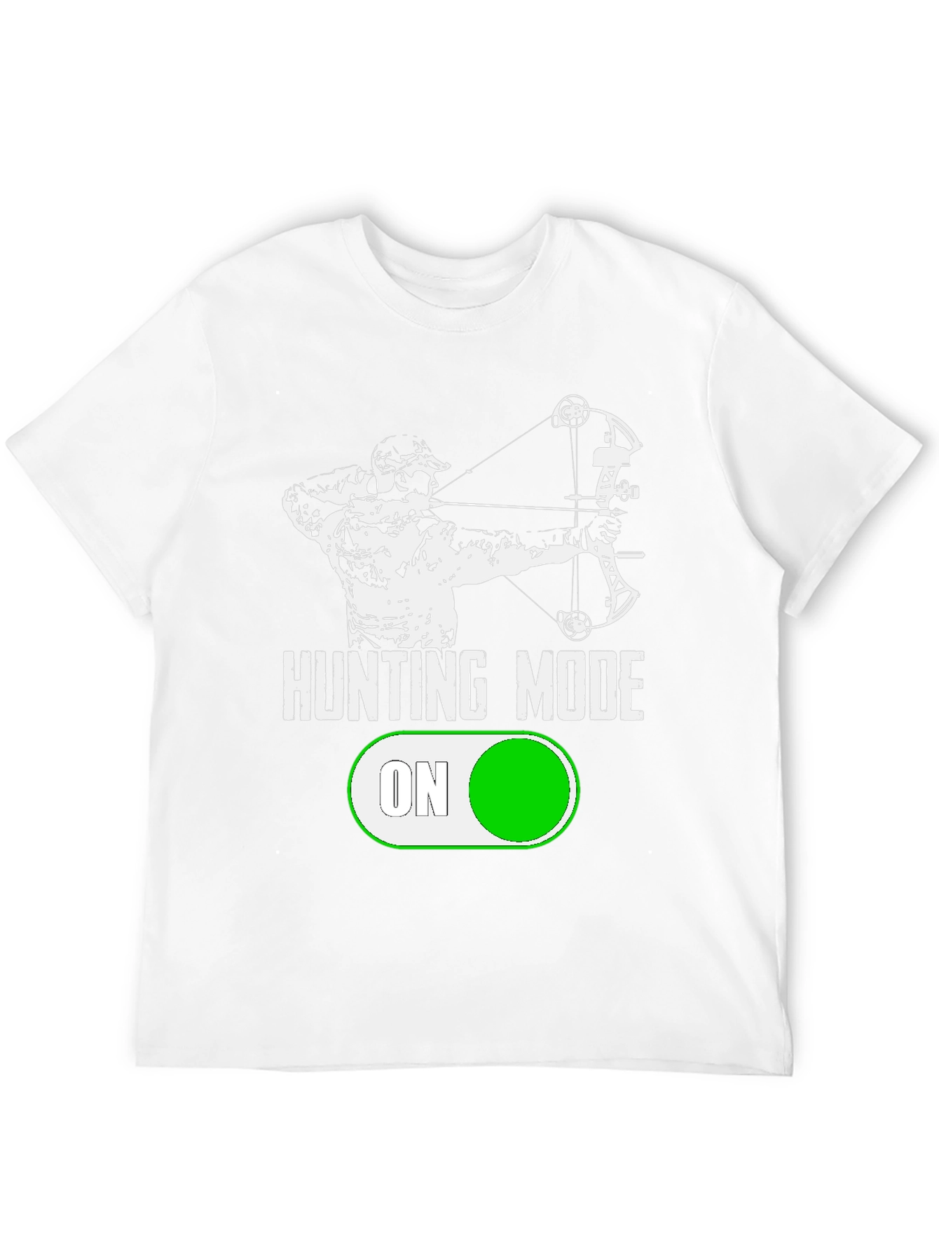 Hunting Mode On T-Shirt Archery Design