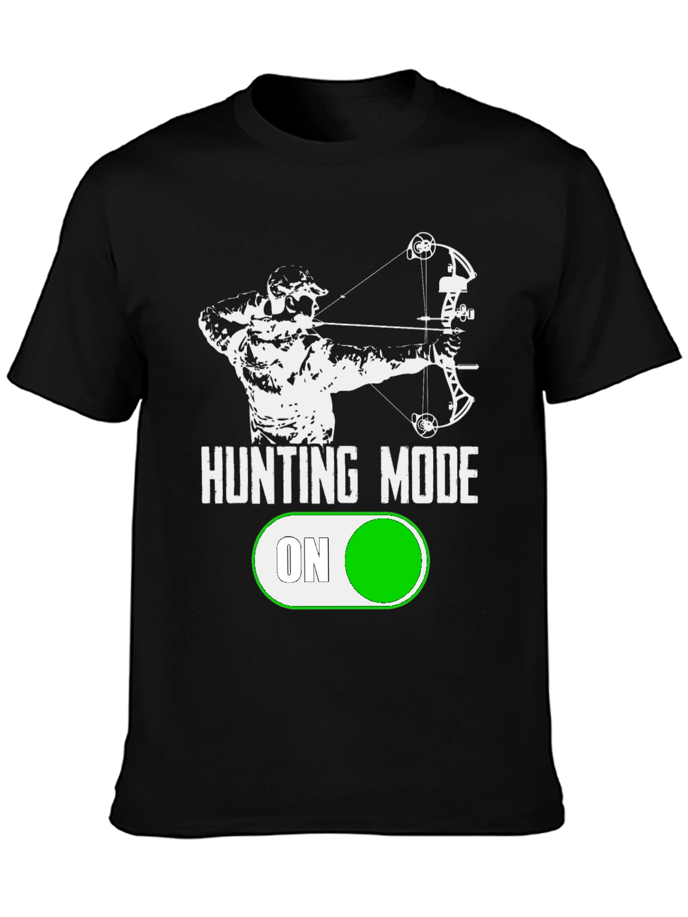 Hunting Mode On T-Shirt Archery Design