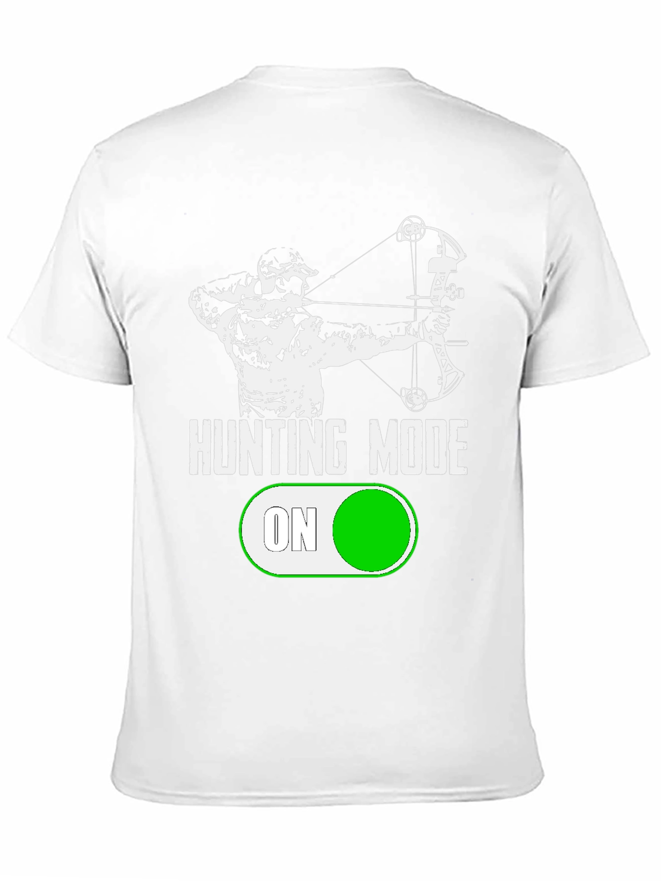 Hunting Mode On T-Shirt Archery Design