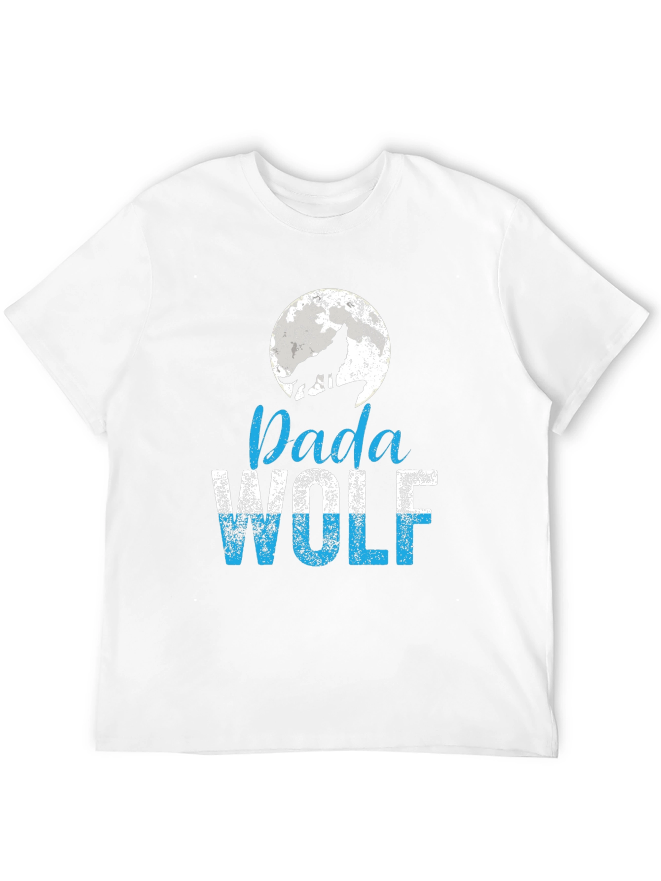Dada Wolf T-Shirt - Moon Howling Wolf Design