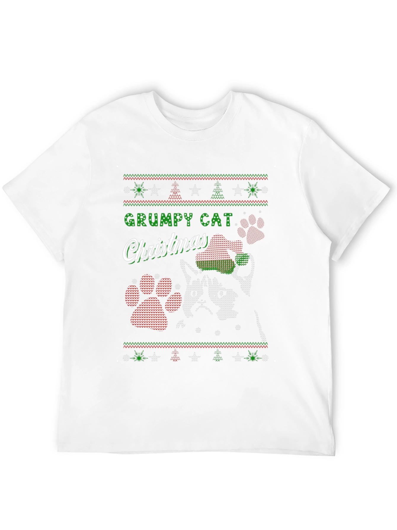 Grumpy Cat Christmas Ugly Sweater T-Shirt