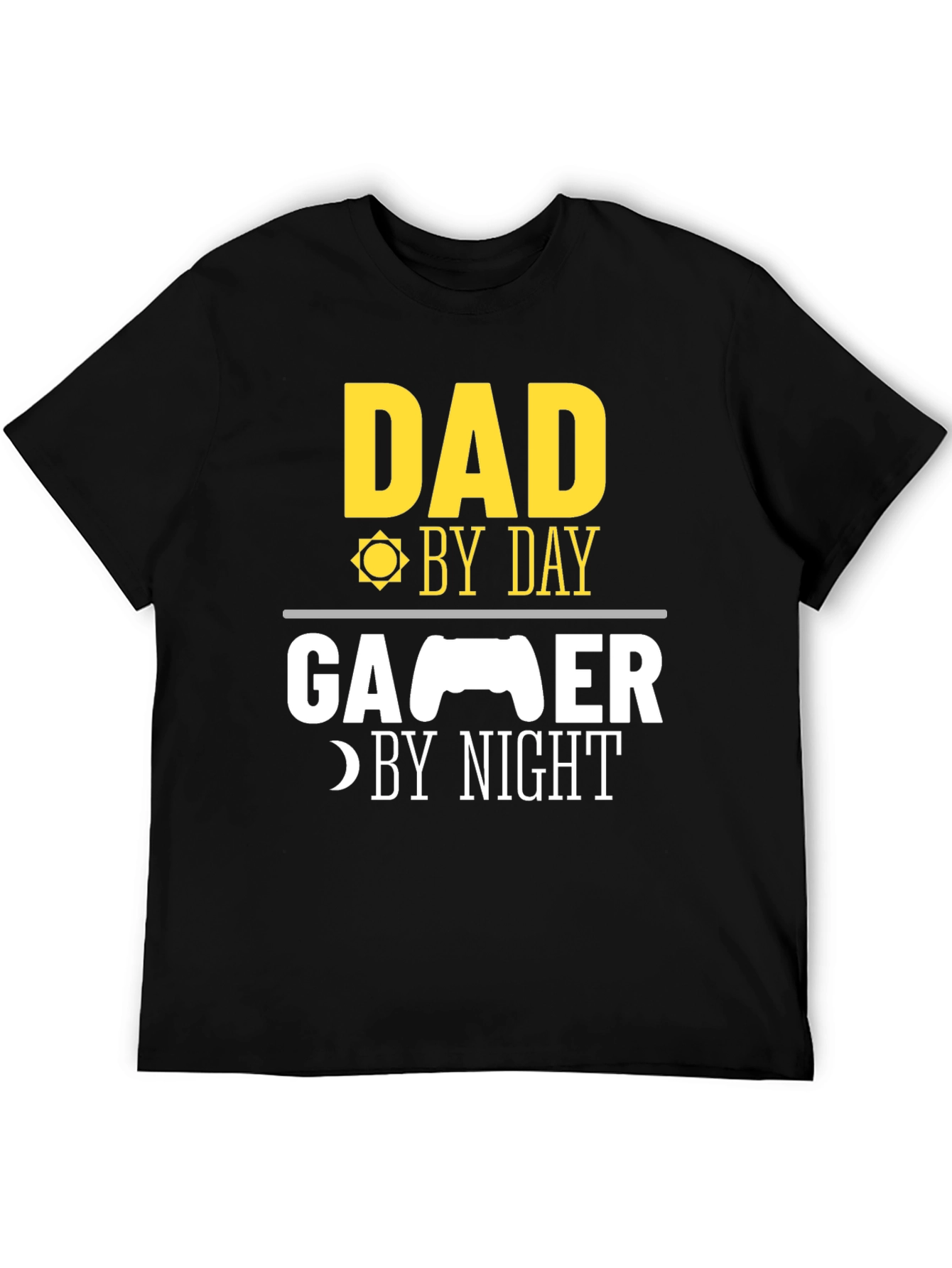 Dad Gamer T-Shirt - Day & Night Fun