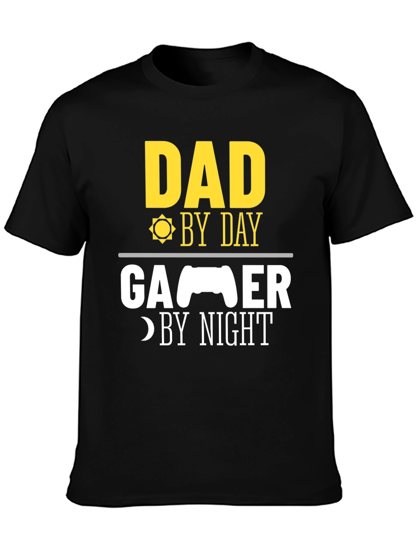 Dad Gamer T-Shirt - Day & Night Fun