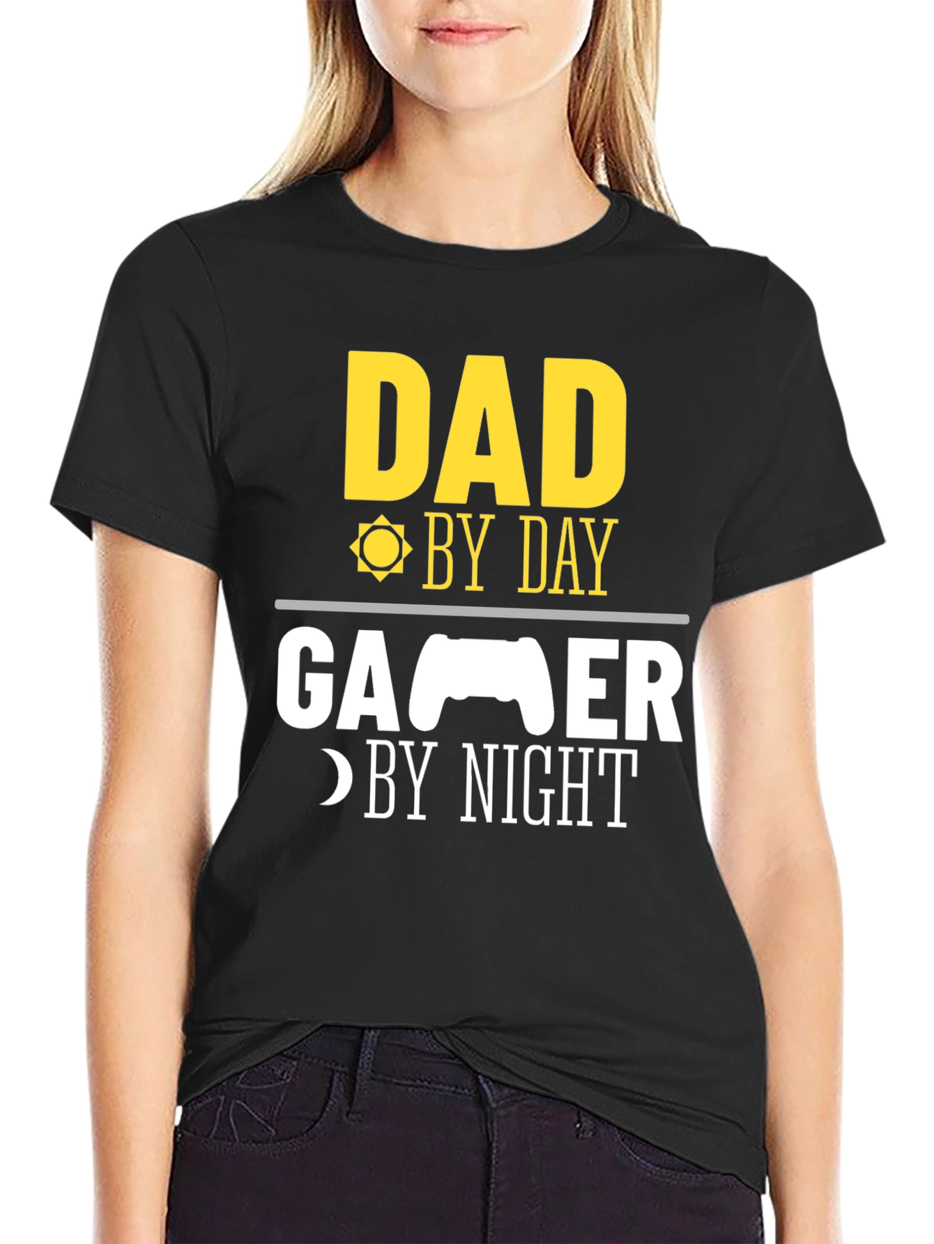 Dad Gamer T-Shirt - Day & Night Fun