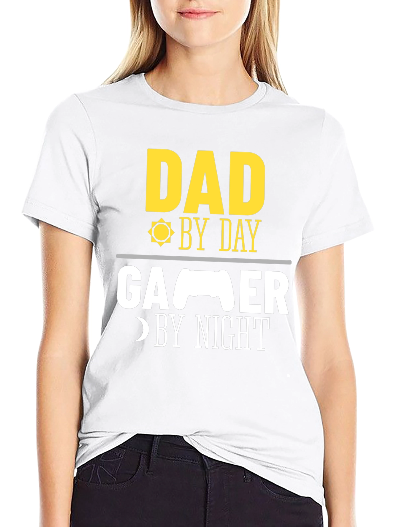 Dad Gamer T-Shirt - Day & Night Fun