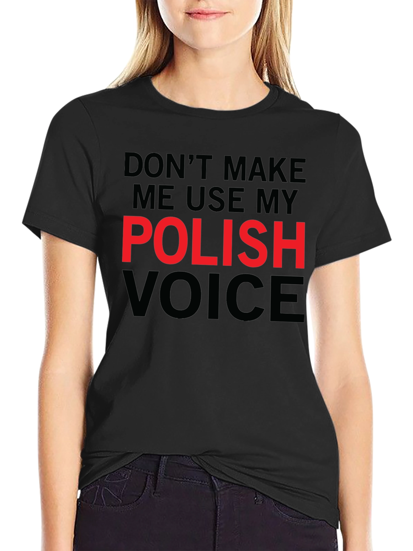 Polish Voice Graphic Tee - Funny Novelty T-Shirt
