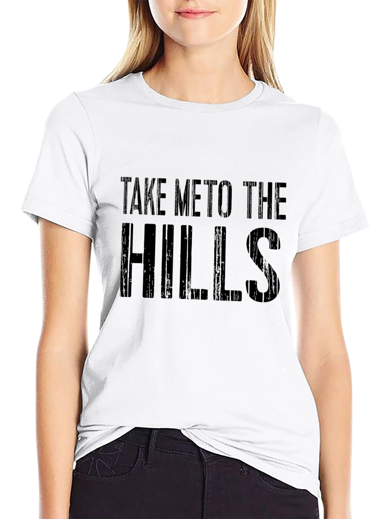Take Me To The Hills Mens Black T-Shirt