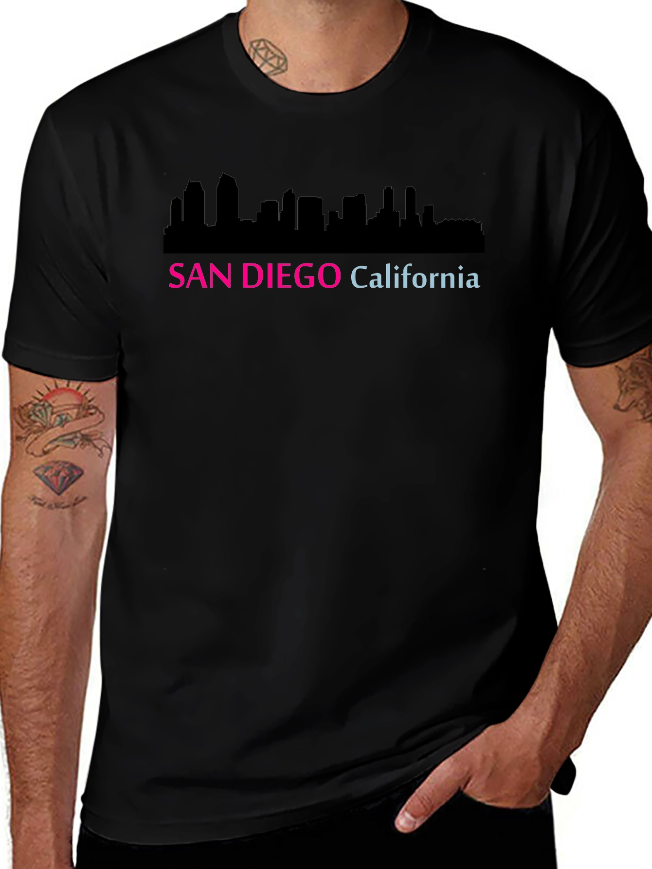 San Diego Skyline Graphic Tee