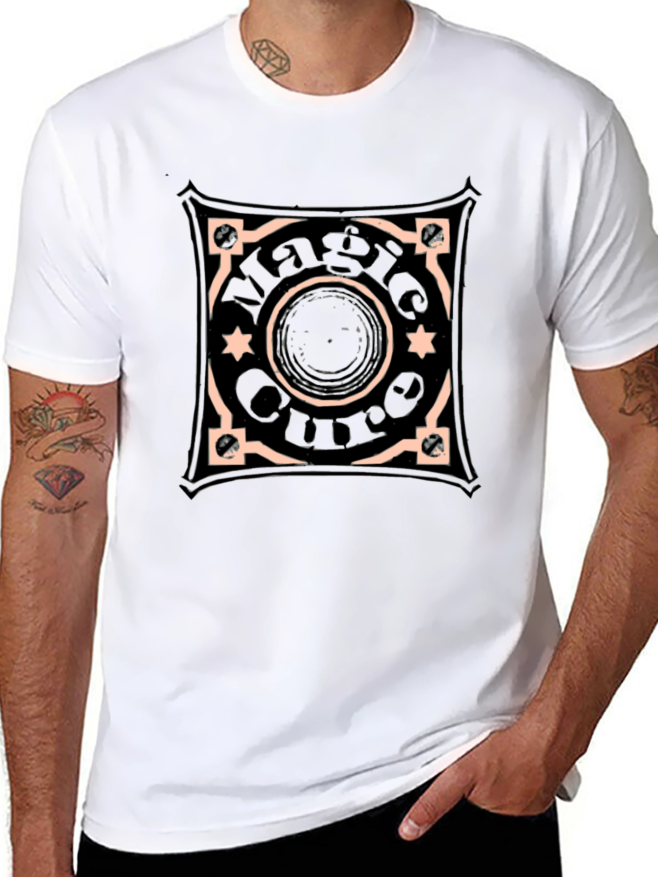 Magic Circle Graphic Tee - Unisex Black T-Shirt