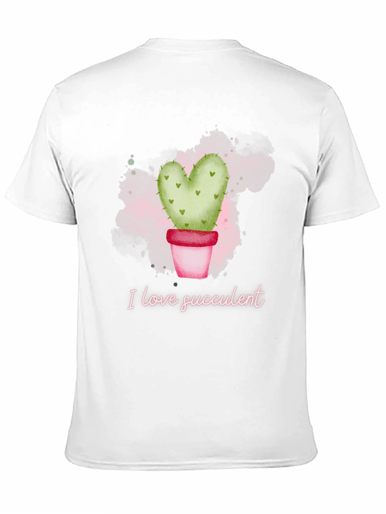 I Love Succulent T-Shirt - Heart Cactus