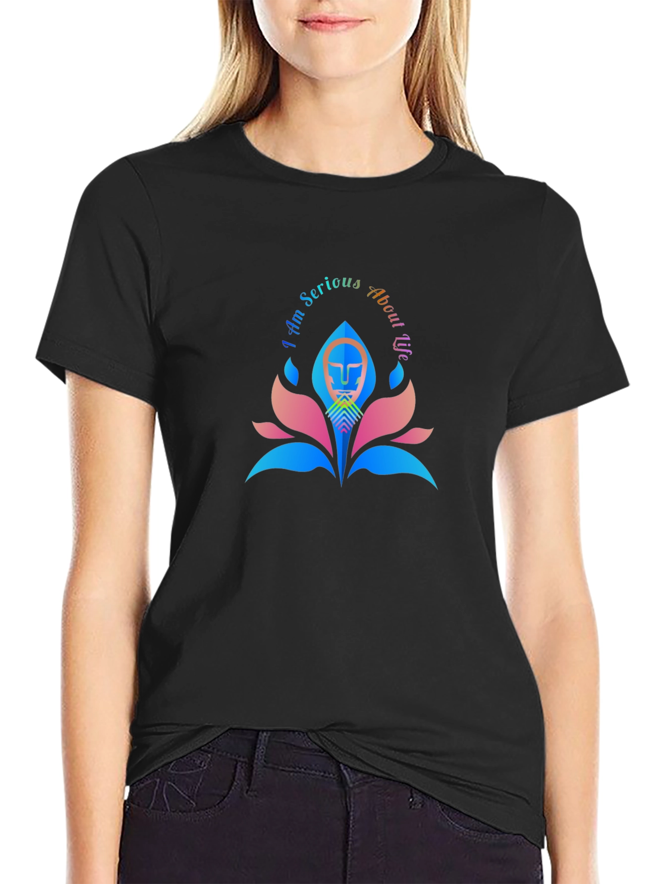 I Am Serious About Us Graphic Tee - Black