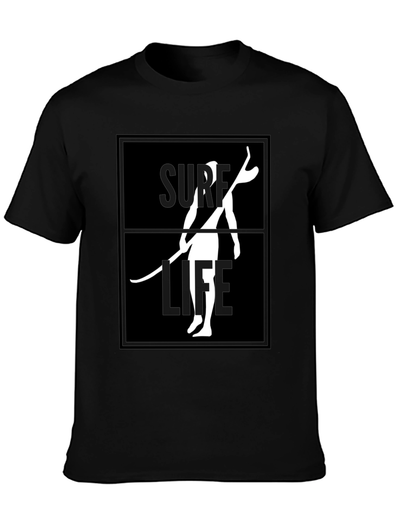 Surf Life Graphic Tee - Black T-Shirt
