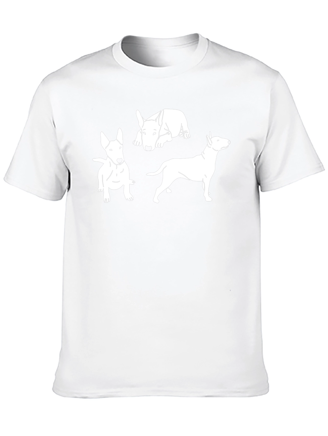 Dog Breed Print Black T-Shirt