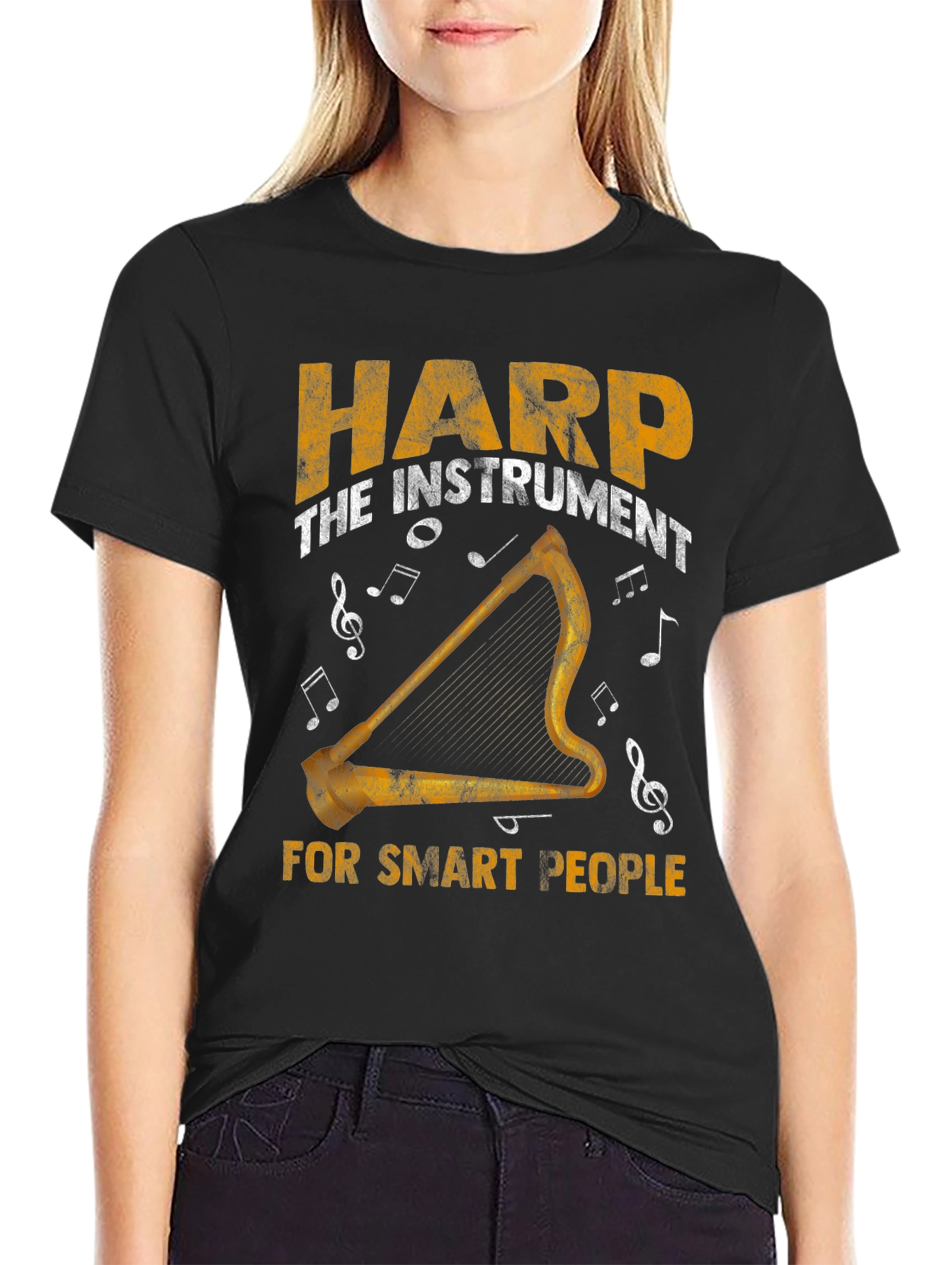 Harp Instrument T-Shirt - For Smart People