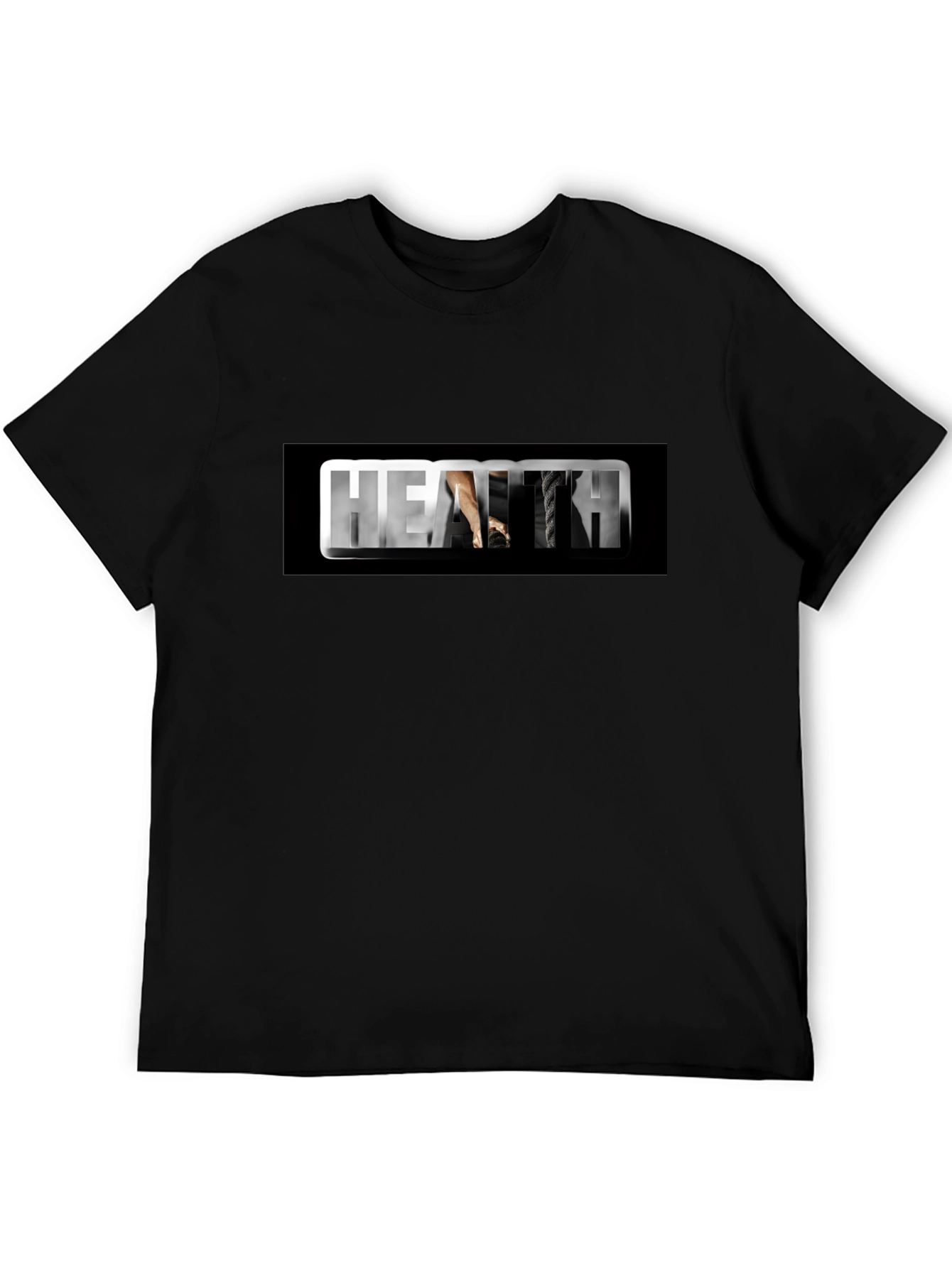 Health Black Graphic Tee