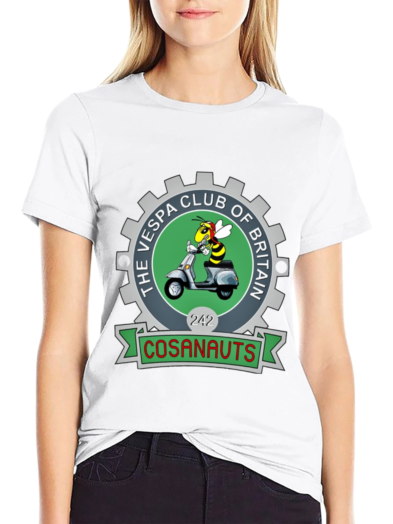 Vespa Club of Britain T-Shirt - Cosanauts Design