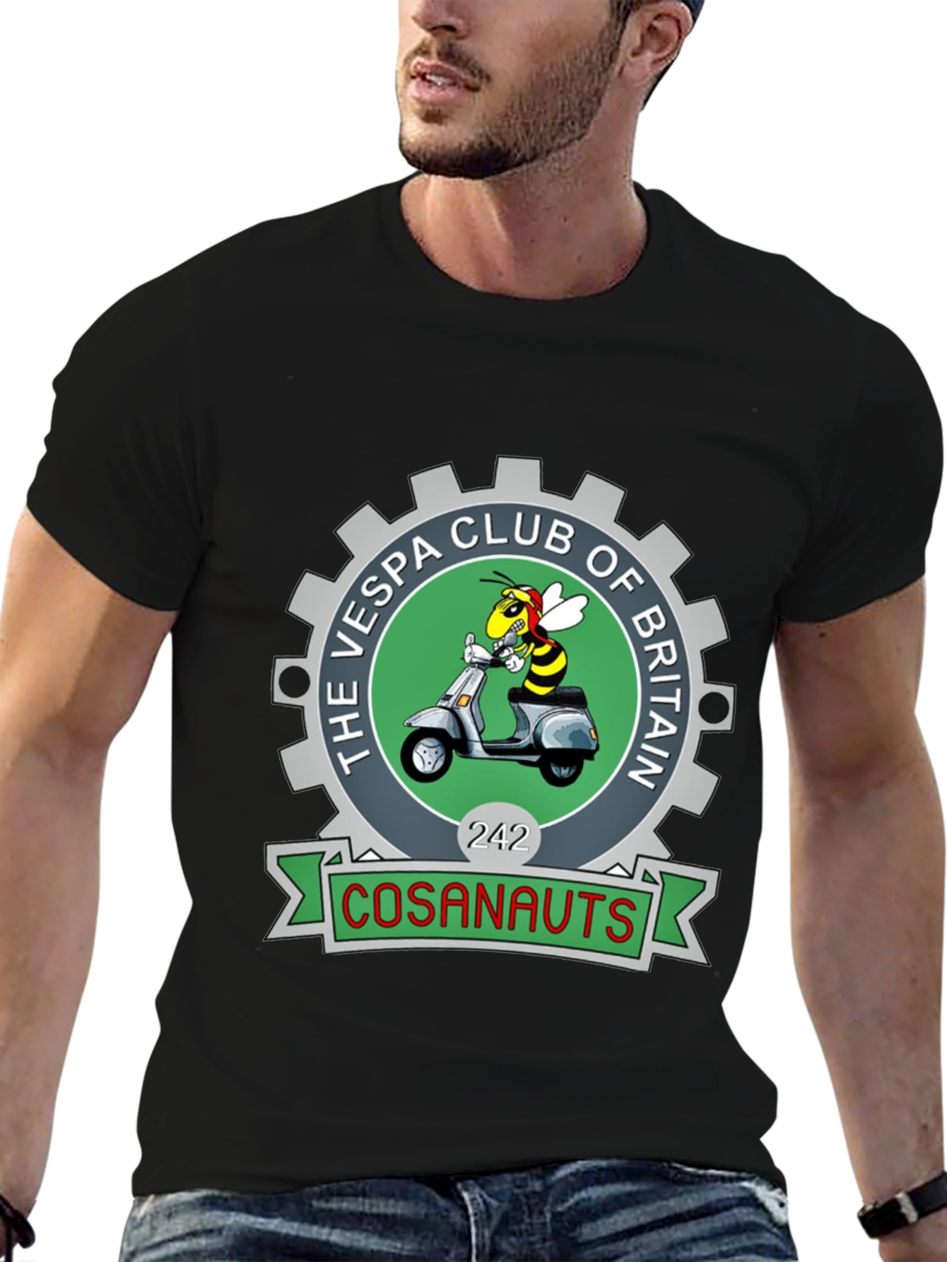 Vespa Club of Britain T-Shirt - Cosanauts Design