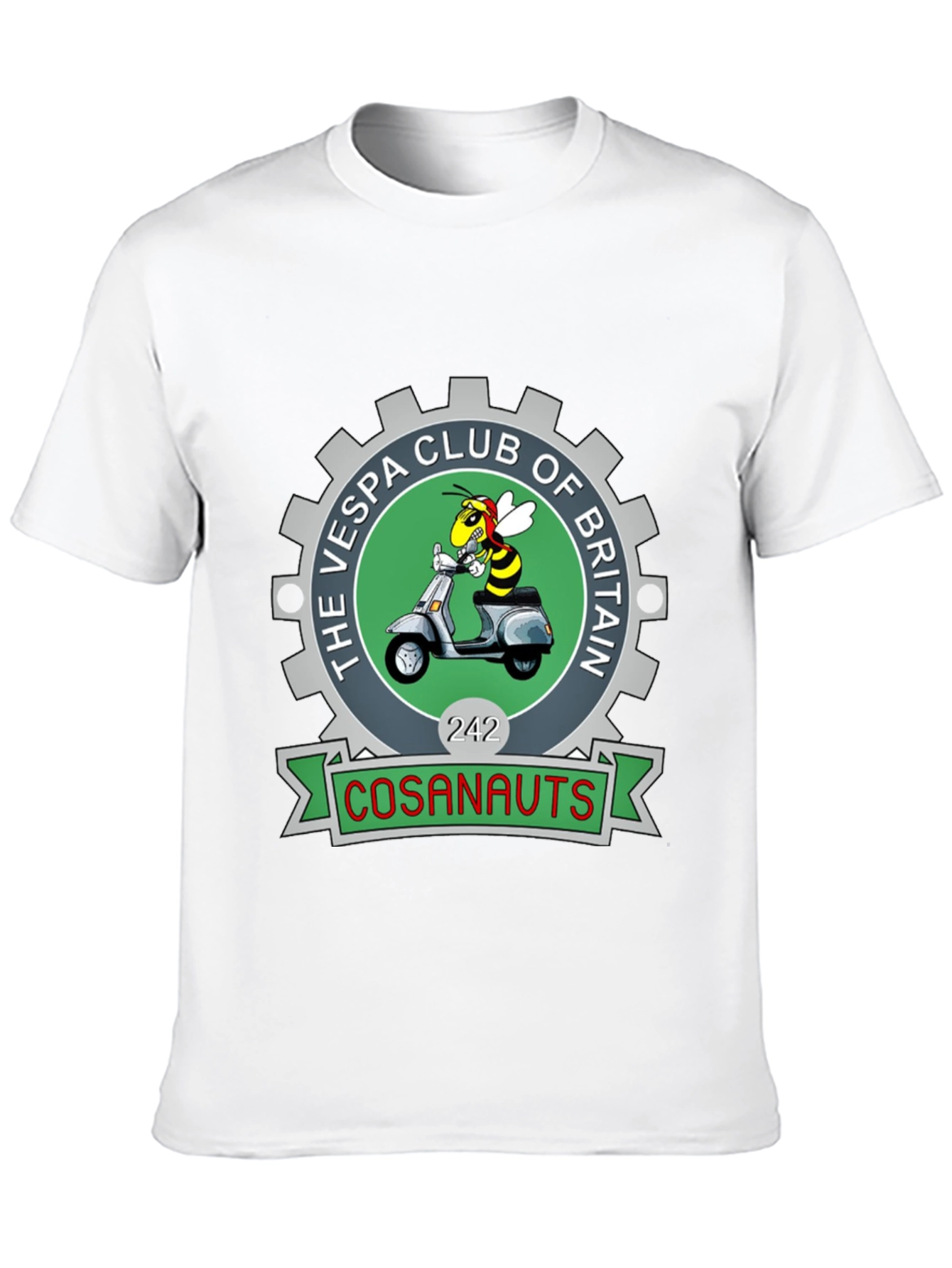 Vespa Club of Britain T-Shirt - Cosanauts Design