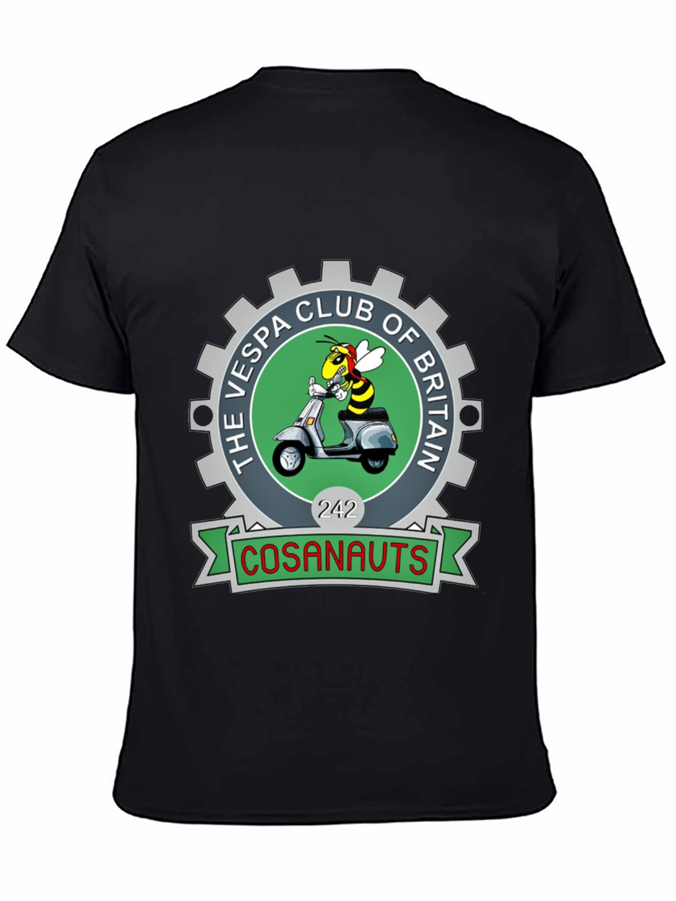 Vespa Club of Britain T-Shirt - Cosanauts Design