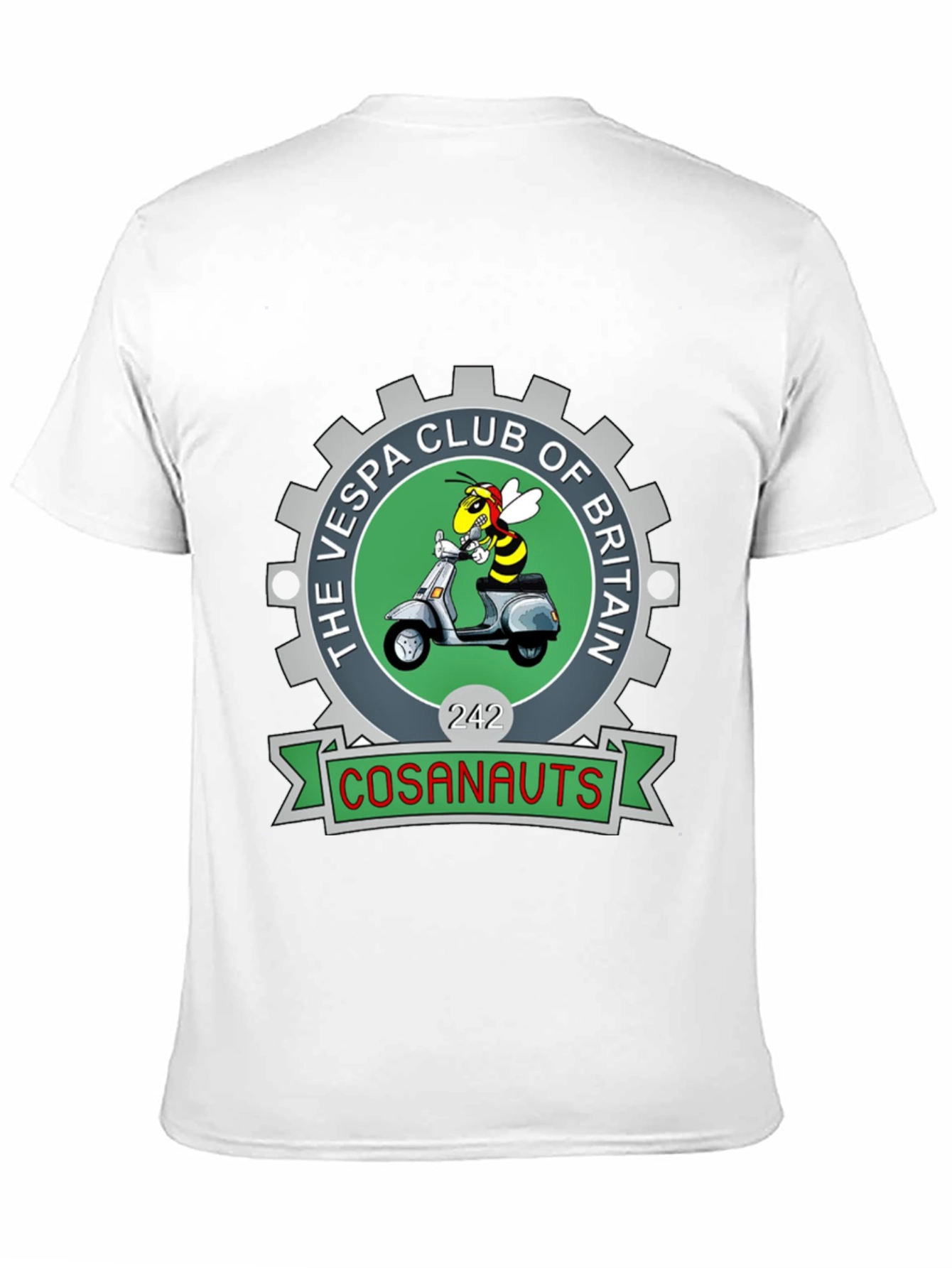 Vespa Club of Britain T-Shirt - Cosanauts Design