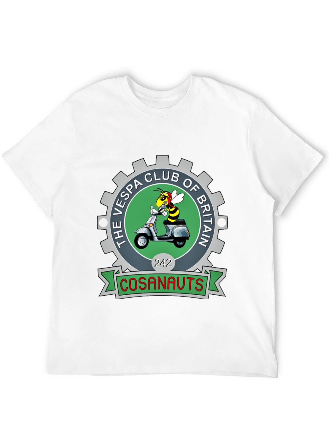Vespa Club of Britain T-Shirt - Cosanauts Design