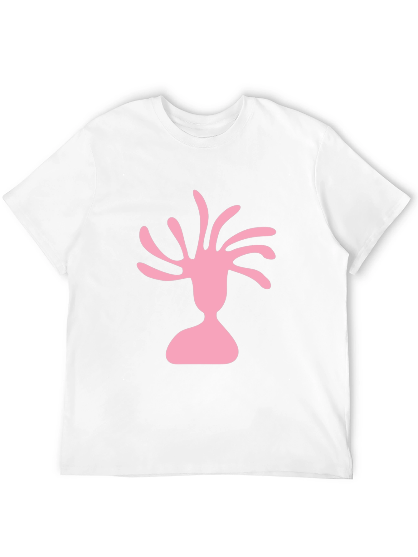 Pink Silhouette Graphic Black T-Shirt