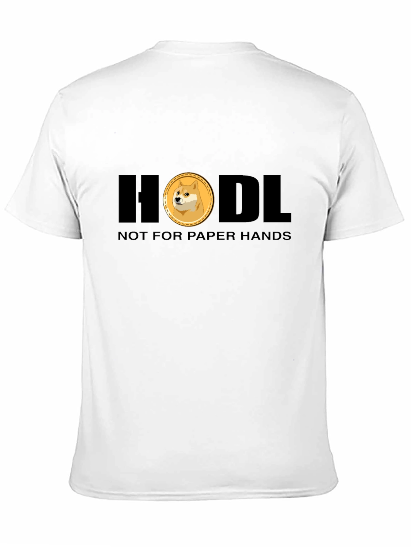 HODL Doge Crypto T-Shirt - Black Meme Tee