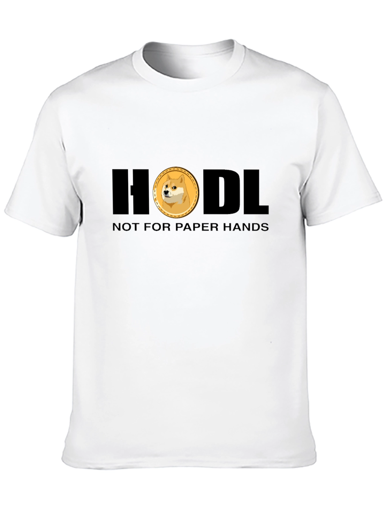 HODL Doge Crypto T-Shirt - Black Meme Tee