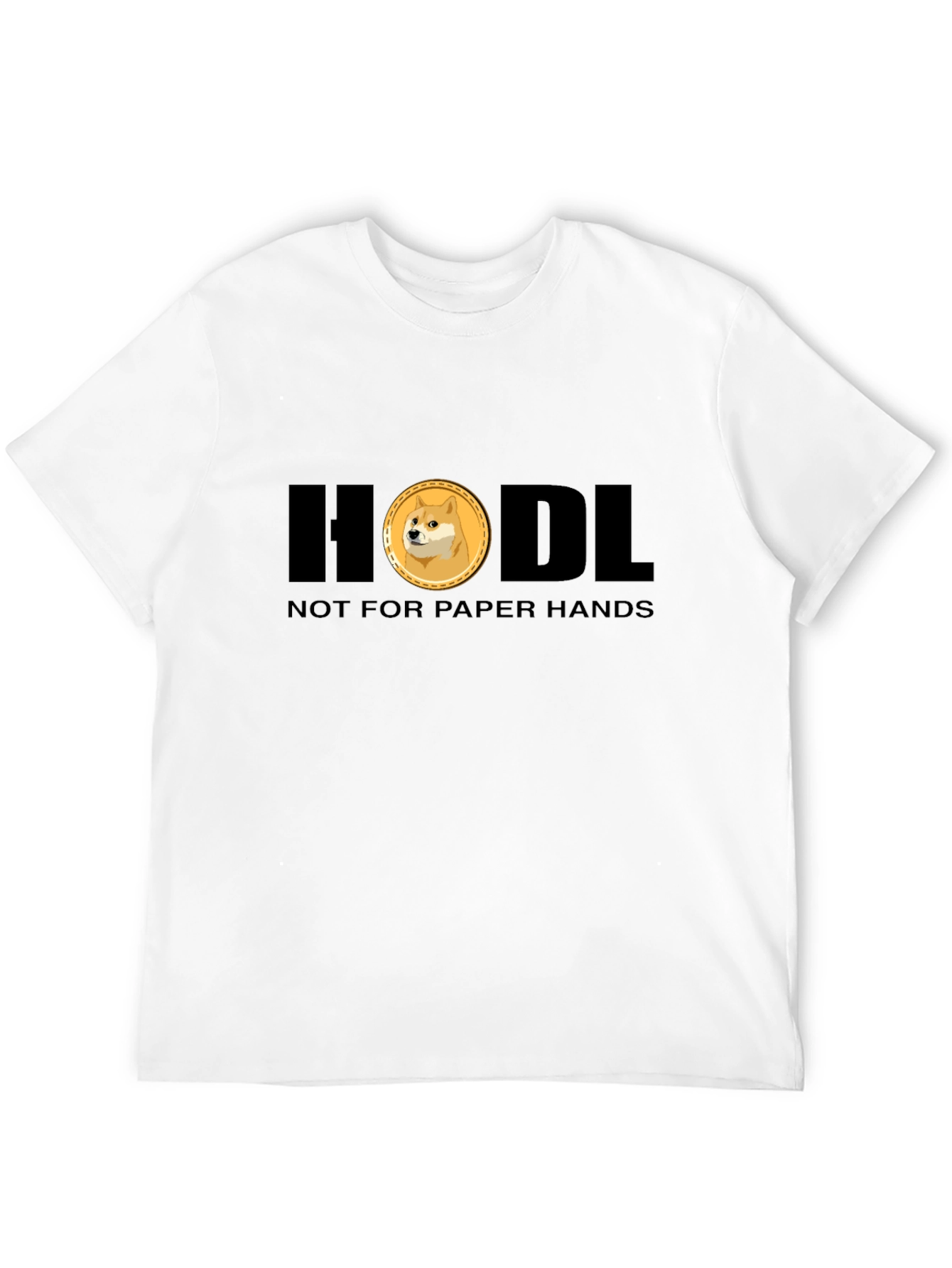 HODL Doge Crypto T-Shirt - Black Meme Tee
