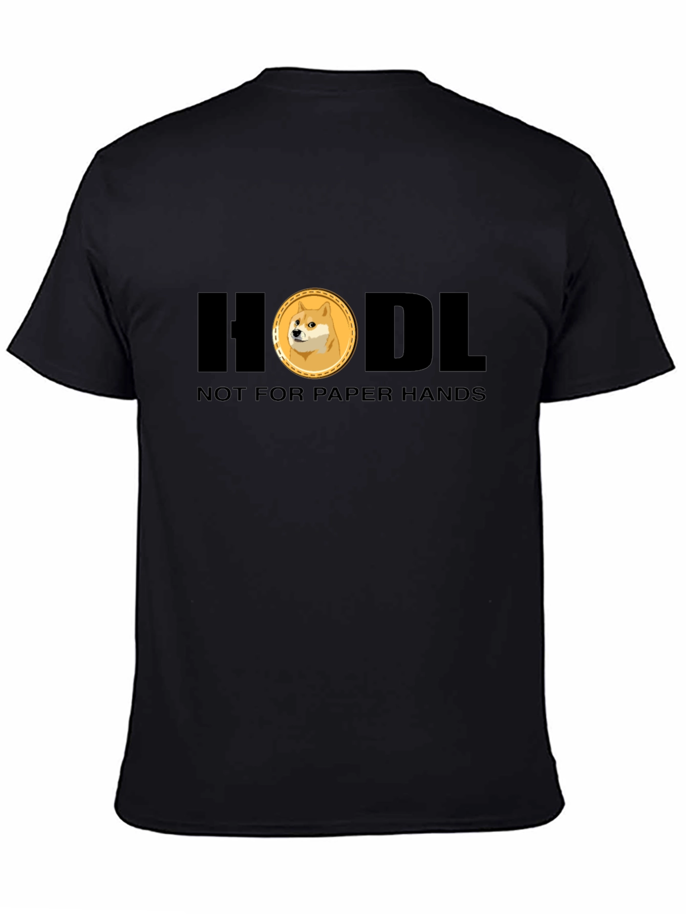 HODL Doge Crypto T-Shirt - Black Meme Tee