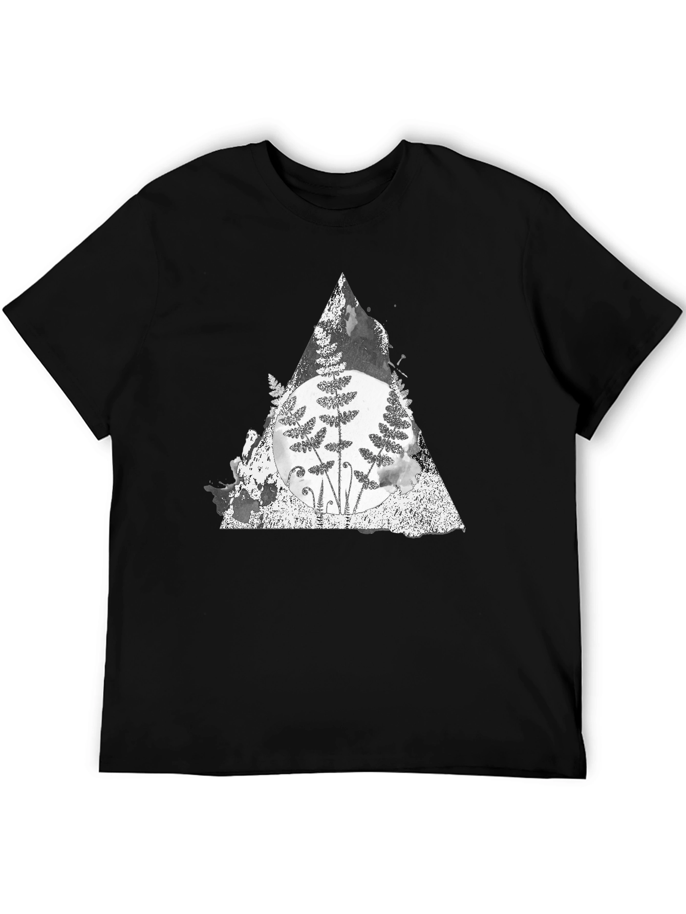 Fern Triangle Graphic Tee - Soft Cotton Blend