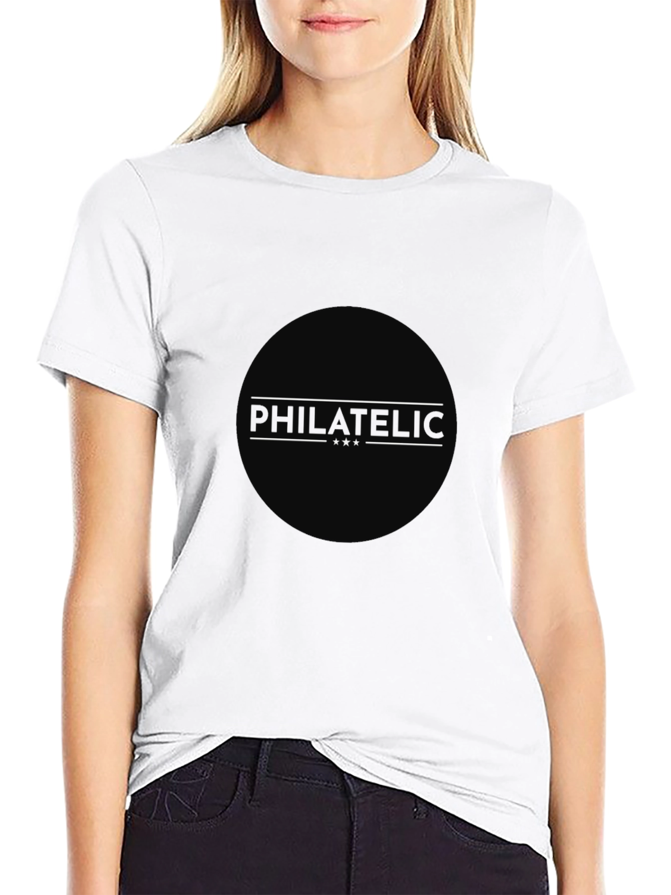 Philatelic Circle Black T-Shirt