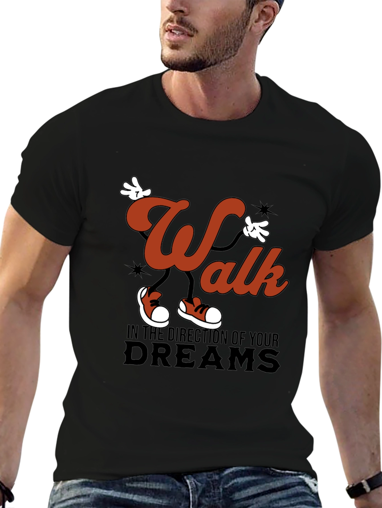Walk Your Dreams Graphic Tee - Stylish Comfort