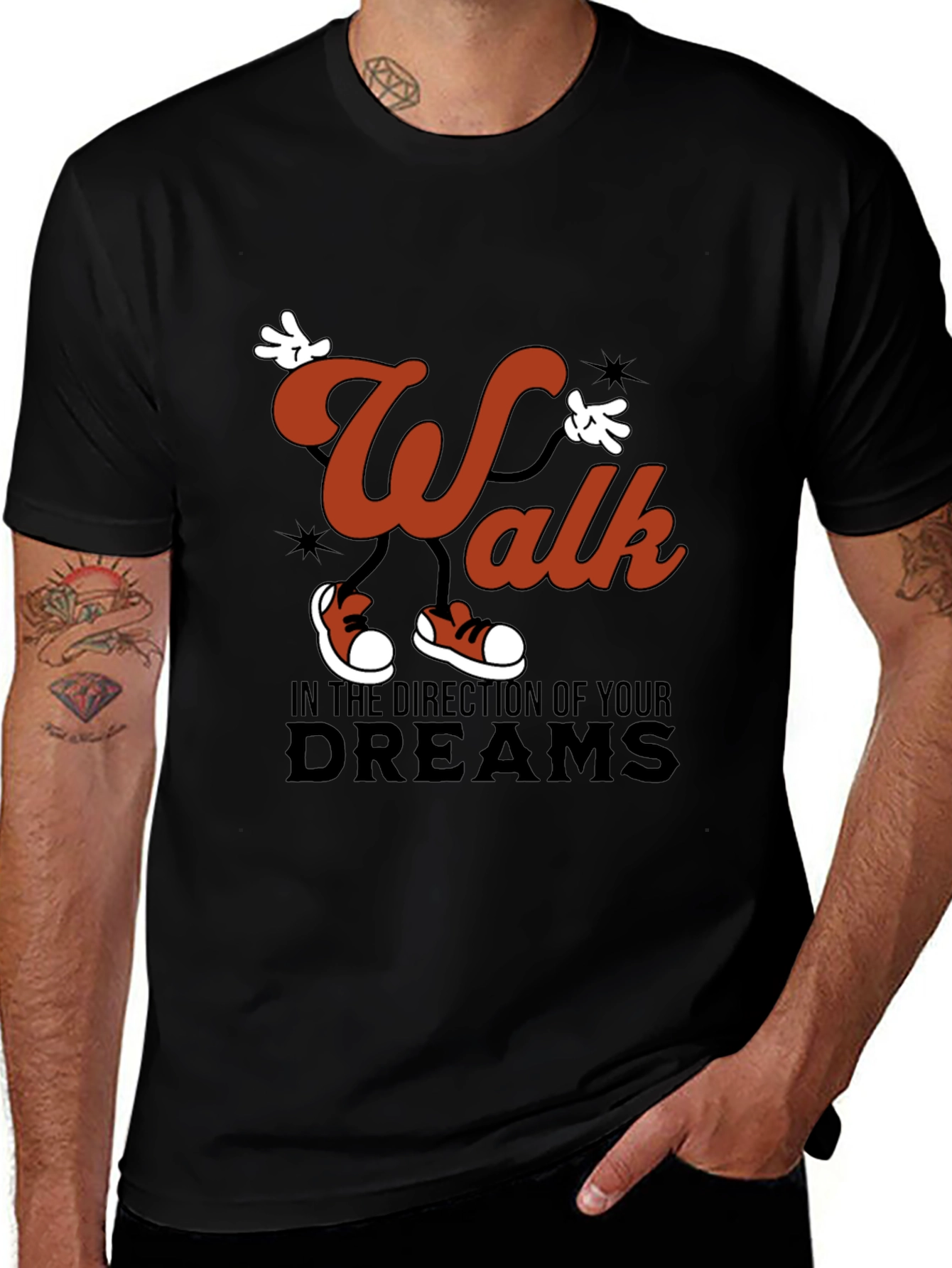 Walk Your Dreams Graphic Tee - Stylish Comfort