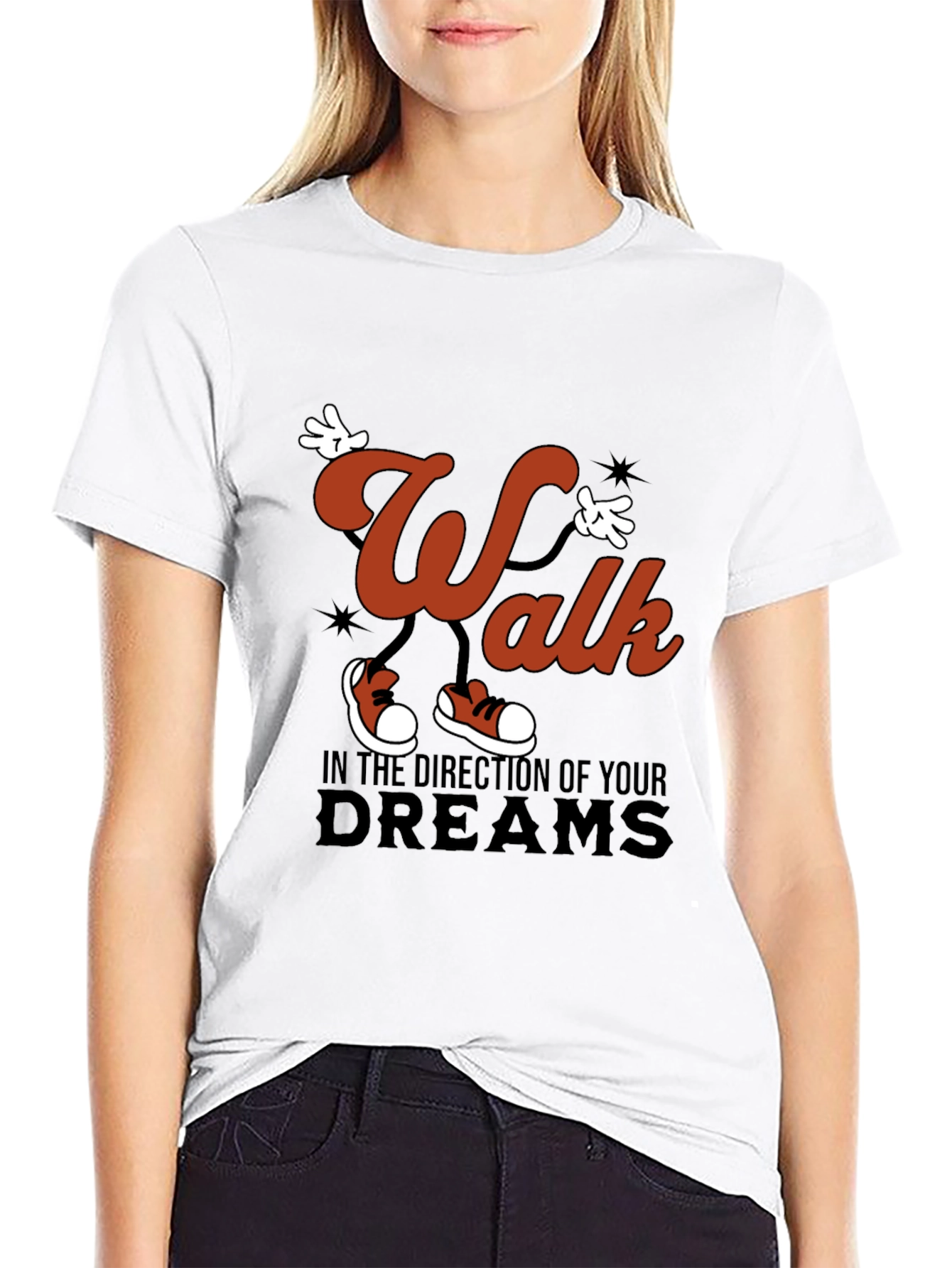 Walk Your Dreams Graphic Tee - Stylish Comfort