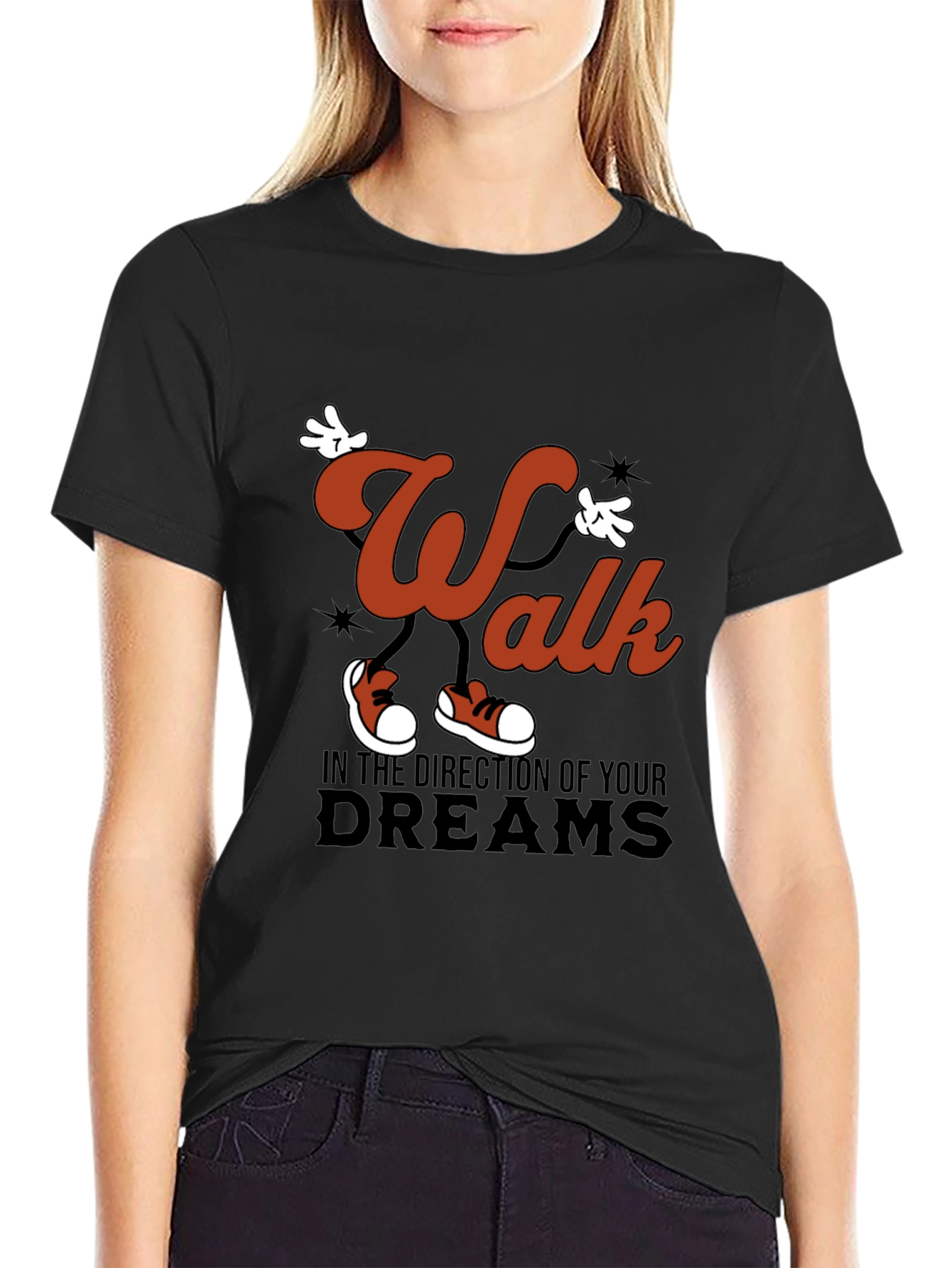 Walk Your Dreams Graphic Tee - Stylish Comfort