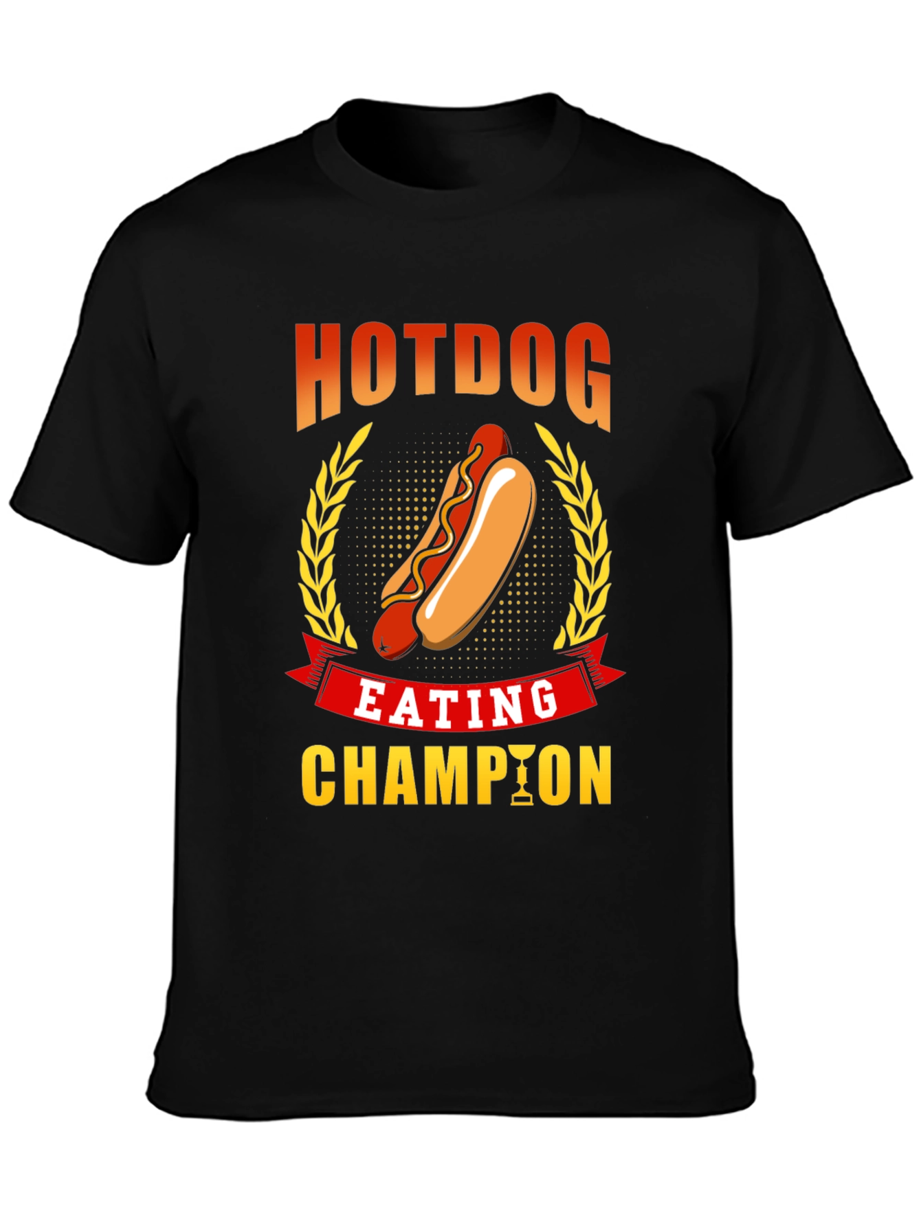 Hotdog Eating Champion Graphic T-Shirt