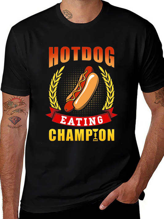 Hotdog Eating Champion Graphic T-Shirt