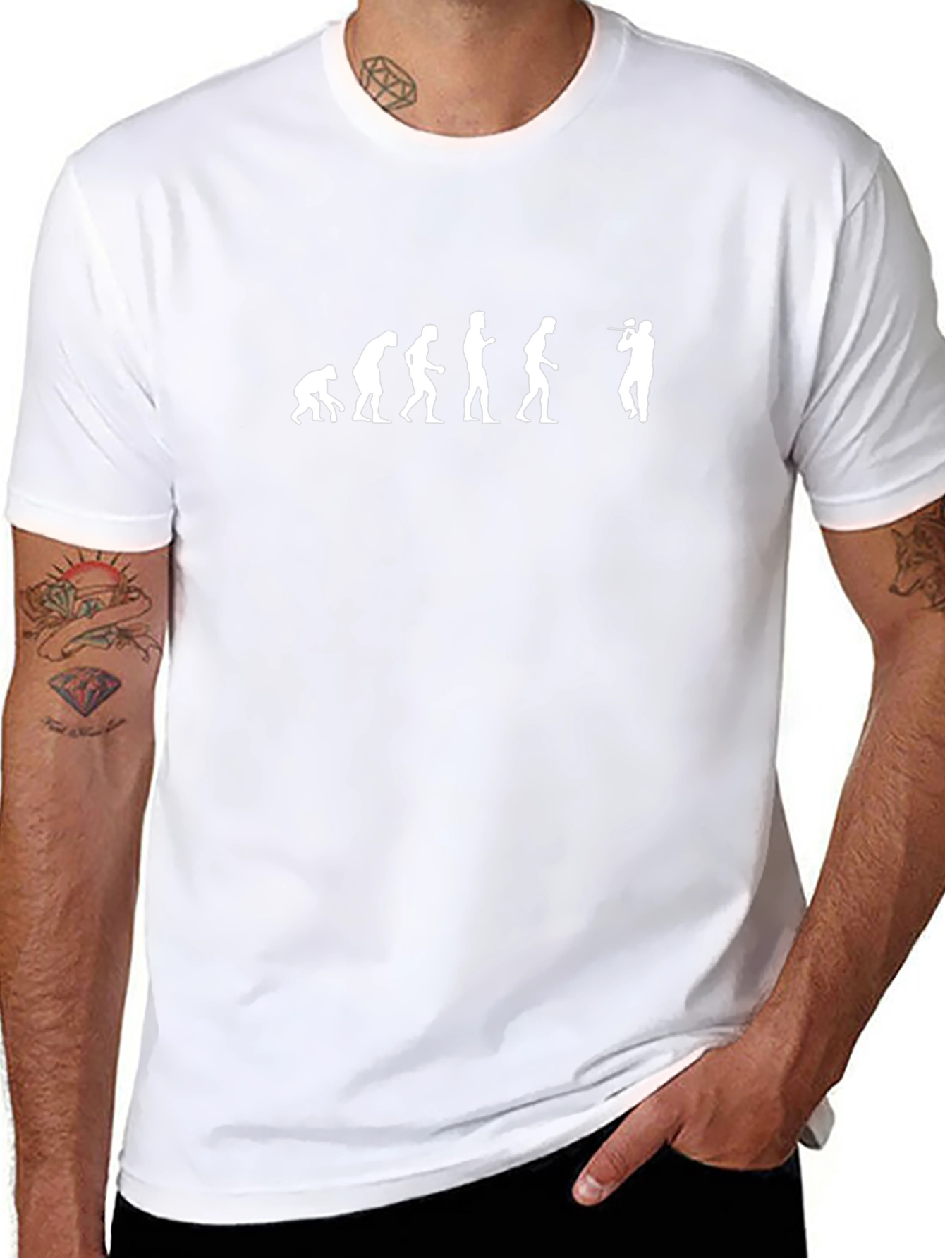 Evolution of Paintball Black Graphic Tee