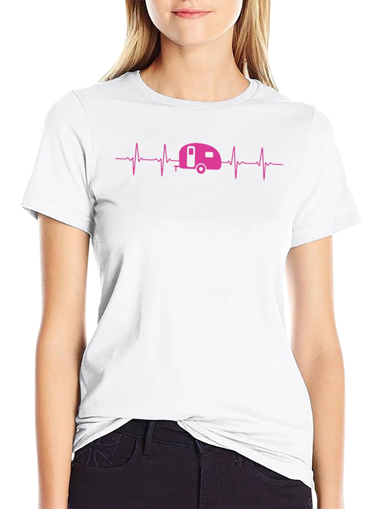 Camper Heartbeat T-Shirt - RV Camping Tee