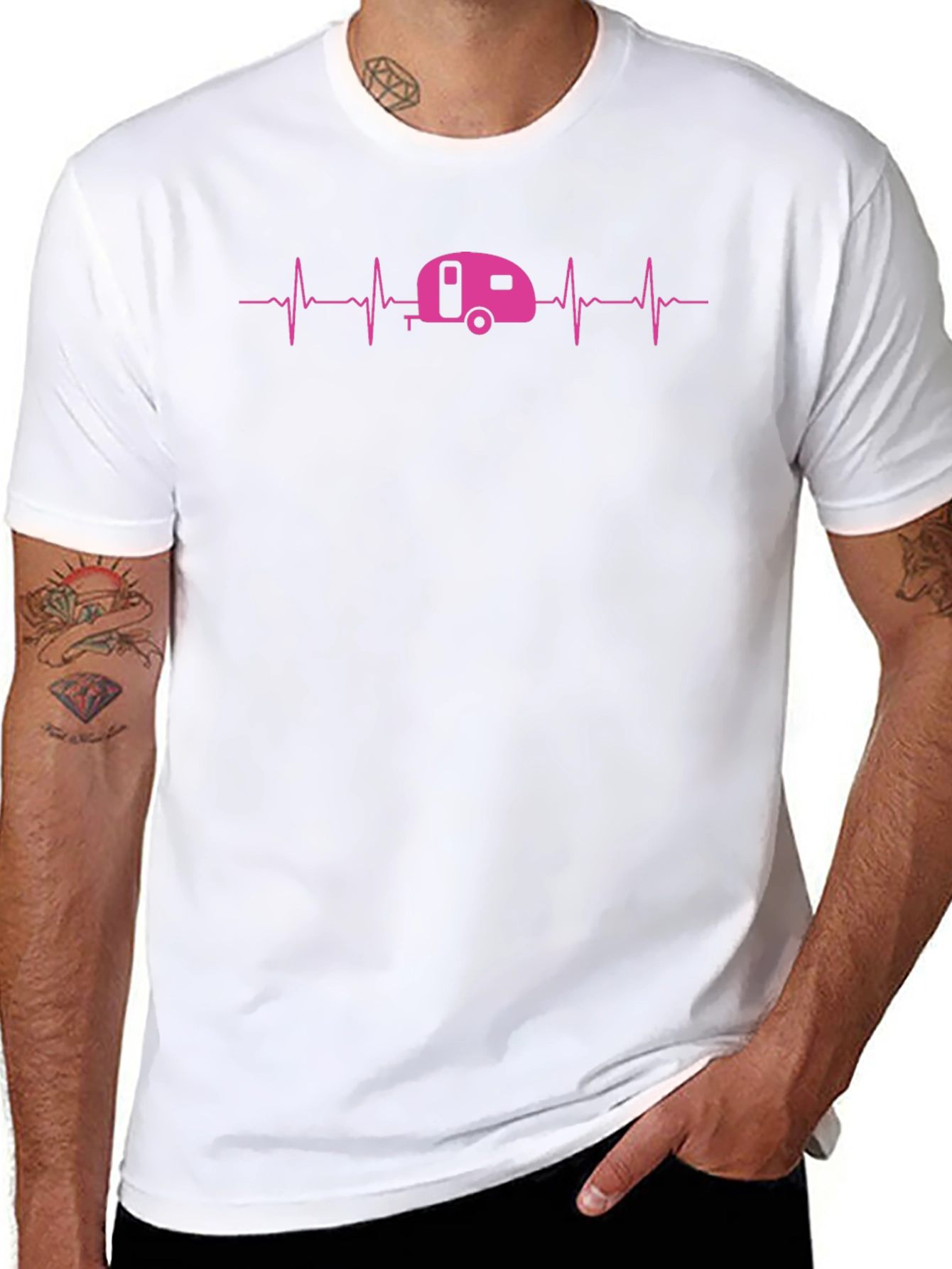 Camper Heartbeat T-Shirt - RV Camping Tee