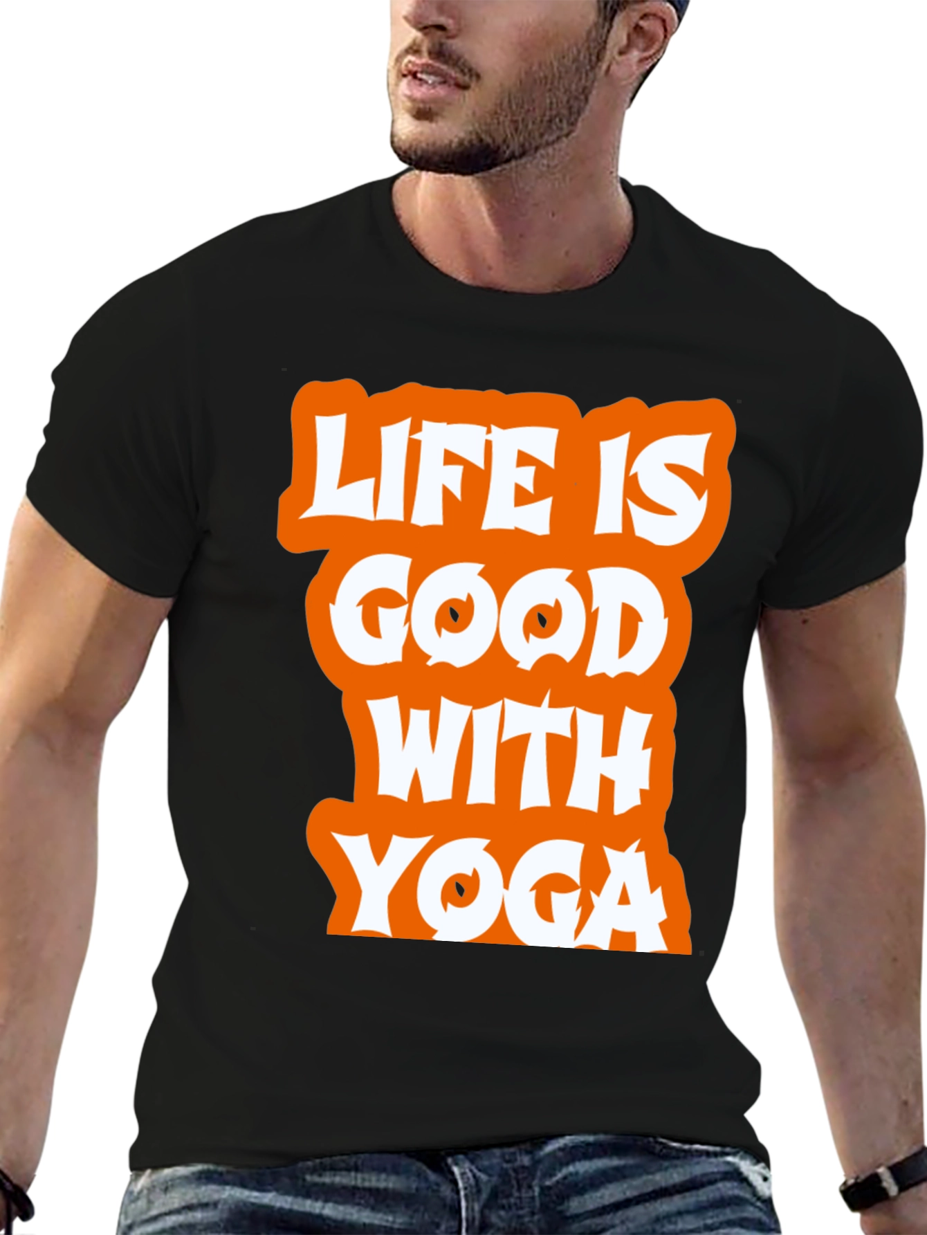 Life is Good With Yoga Graphic Tee
