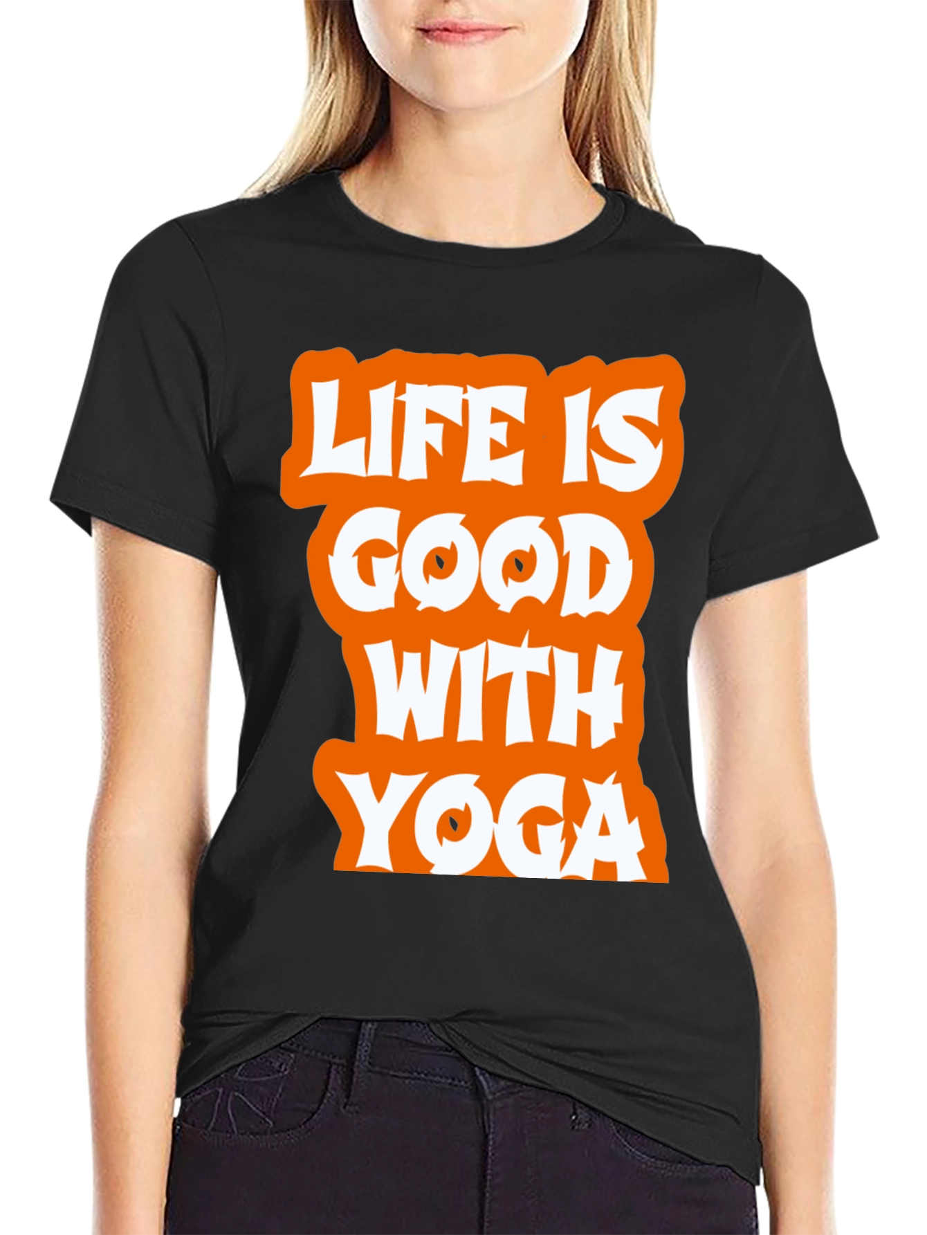 Life is Good With Yoga Graphic Tee