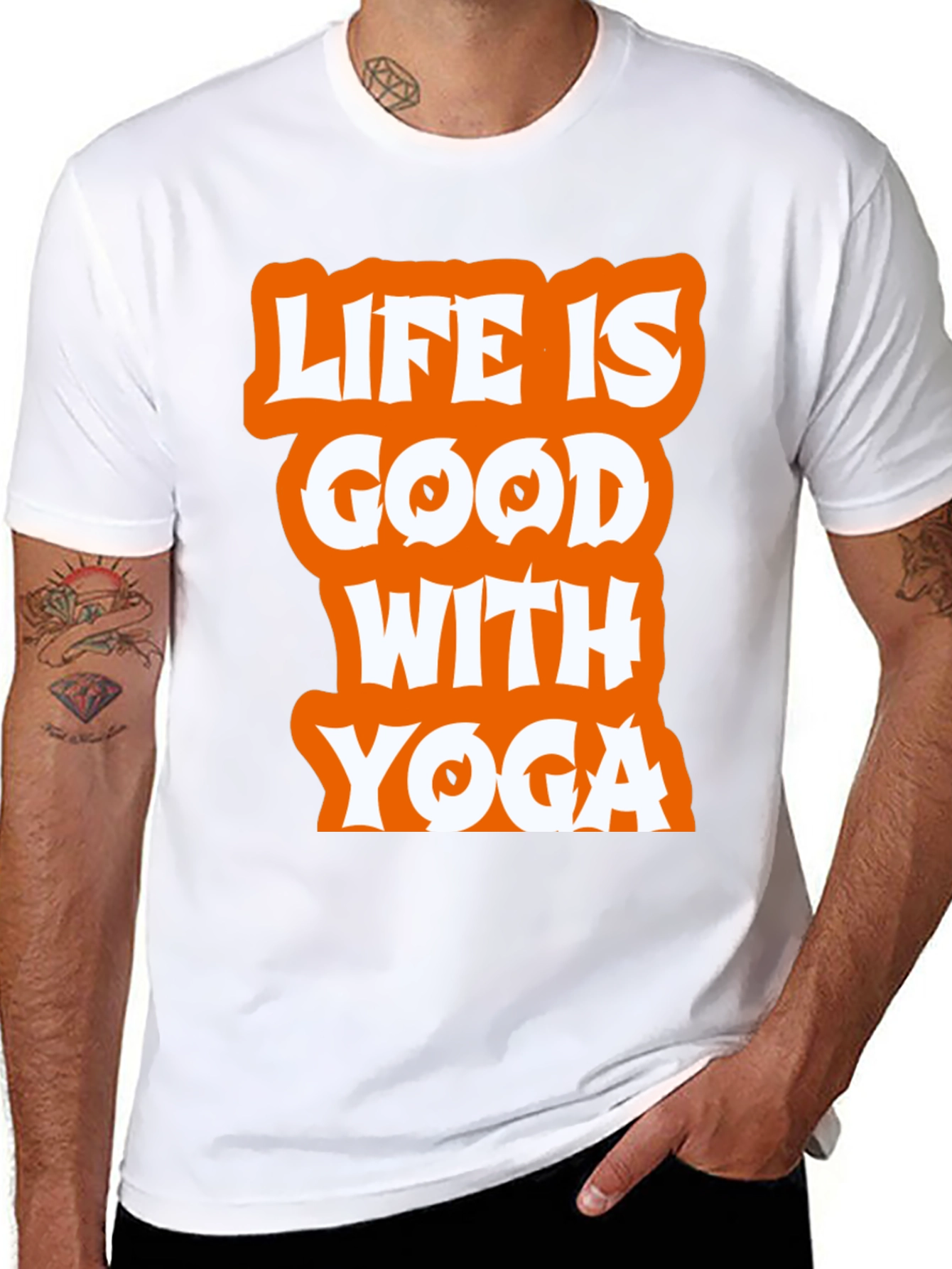 Life is Good With Yoga Graphic Tee