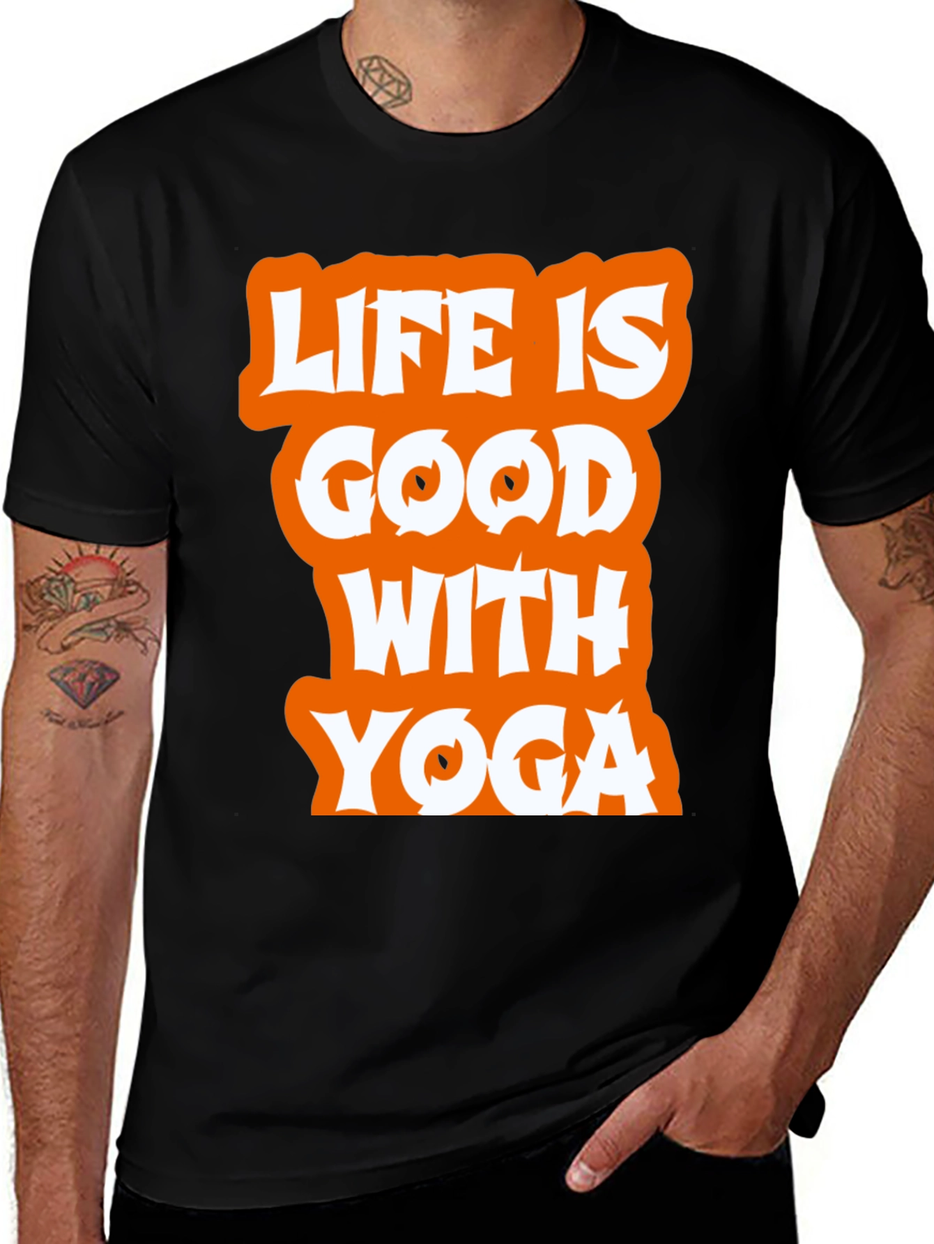 Life is Good With Yoga Graphic Tee