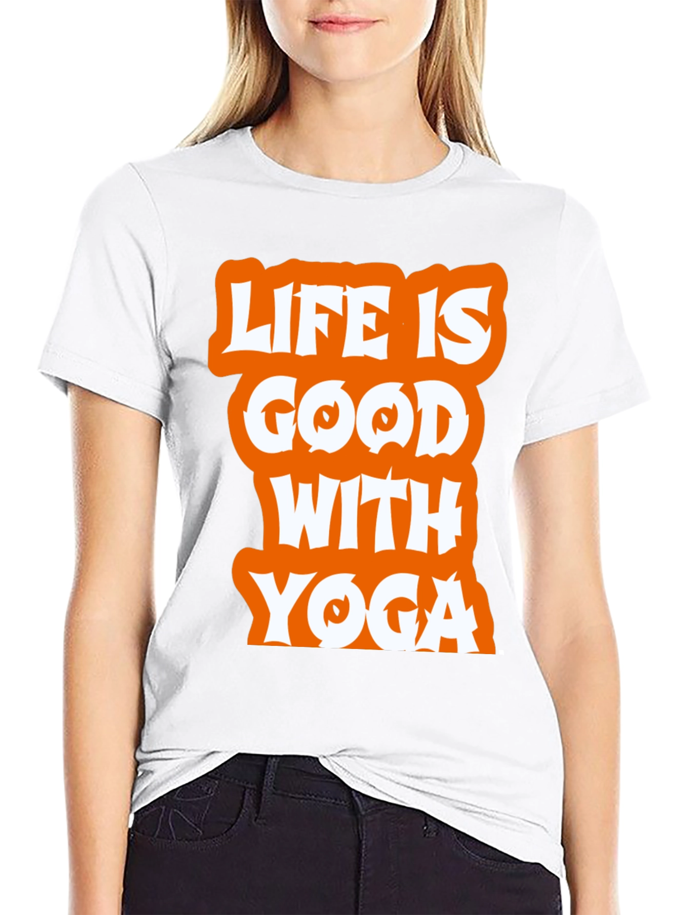 Life is Good With Yoga Graphic Tee