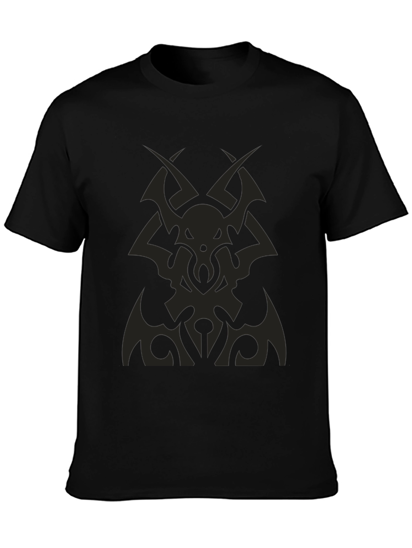 Tribal Graphic Tee - Black Cotton Comfort